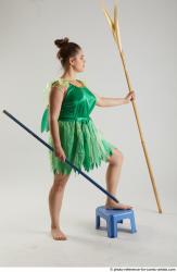 KATERINA STANDING POSE WITH SPEAR AND SWORD